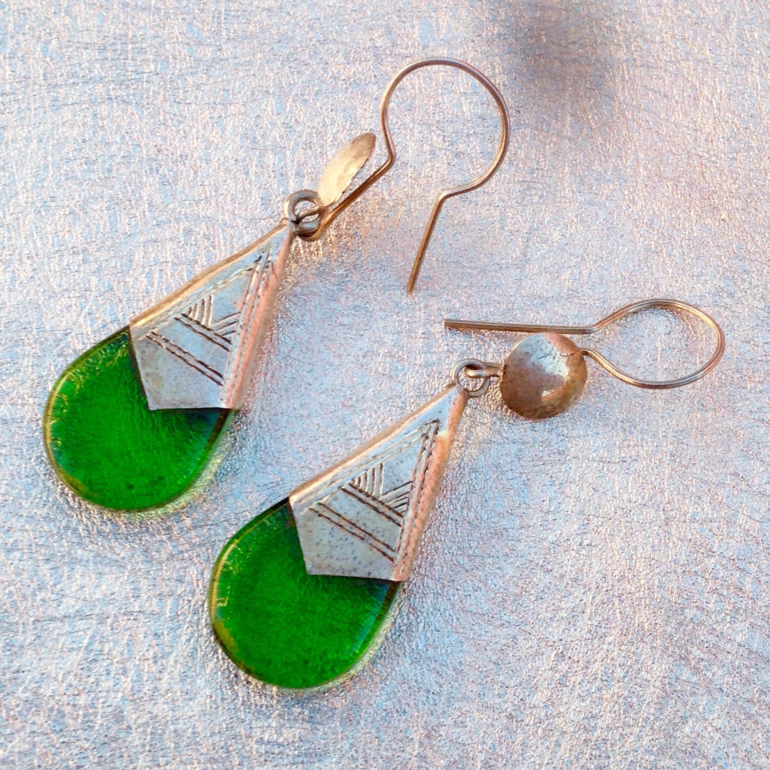 Boucles d'oreilles Vintage en Argent du Désert main image 0