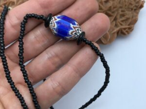 chevron beads necklace tuareg,ethnic african necklace