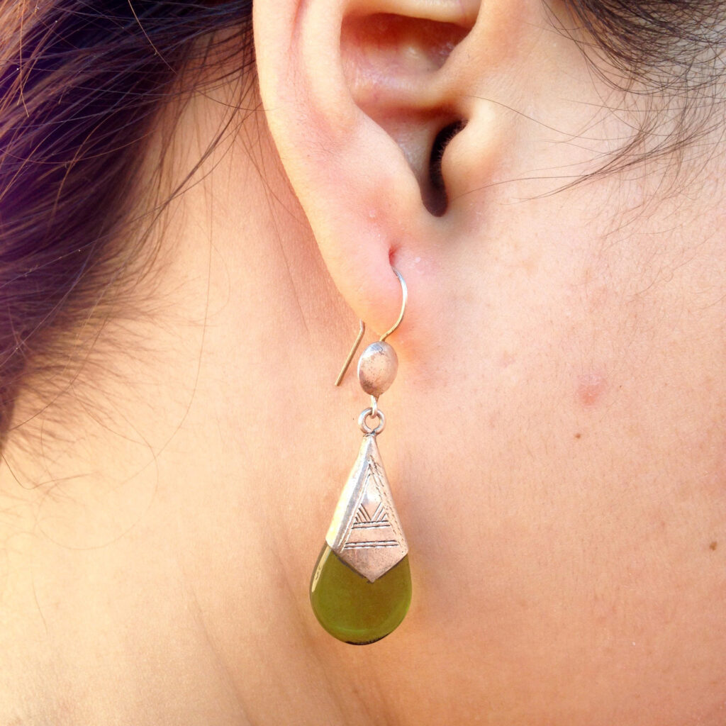 Boucles d'oreilles Vintage en Argent du Désert