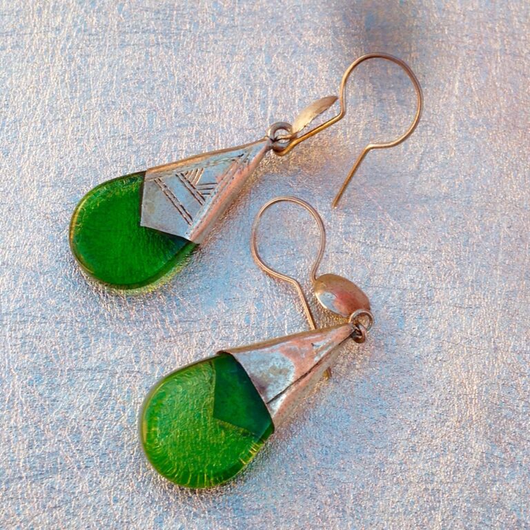 Boucles d'oreilles Vintage en Argent du Désert main image 1