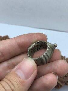Bague Ancienne En Argent Massif 925 - Taille 67 - Alliance De Créateur Berbère (Occasion)
