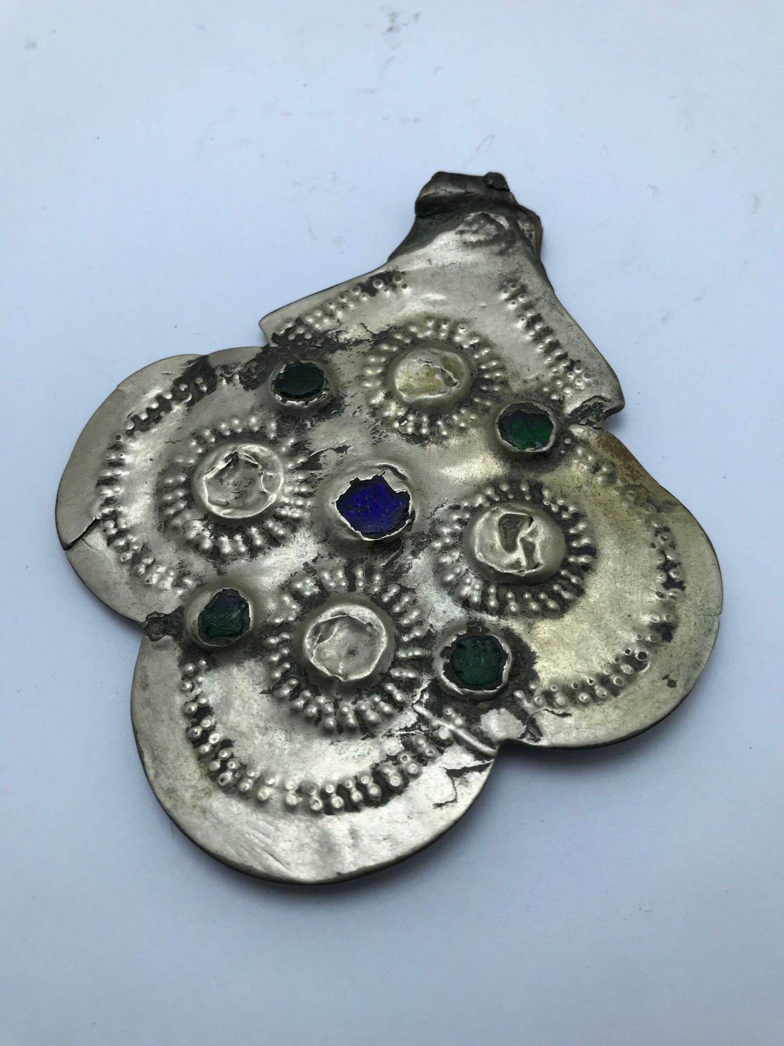 Broche Ancienne Berbère/ethnique En Argent - Bijou Vintage Artisanal - Occasion