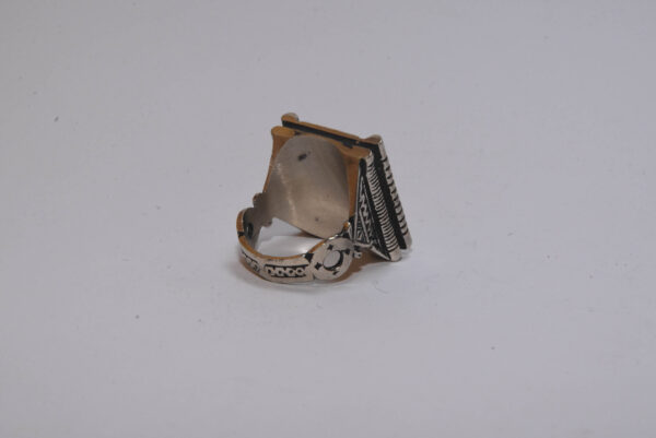 Bague touareg avec pierre chriaa faite main, bague ethnique. - Image 3