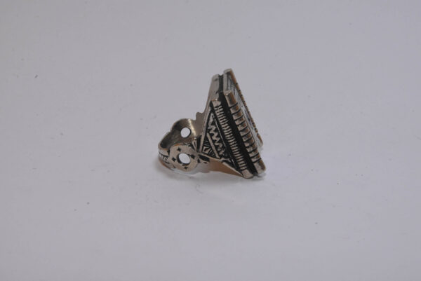 Bague touareg avec pierre chriaa faite main, bague ethnique. - Image 4