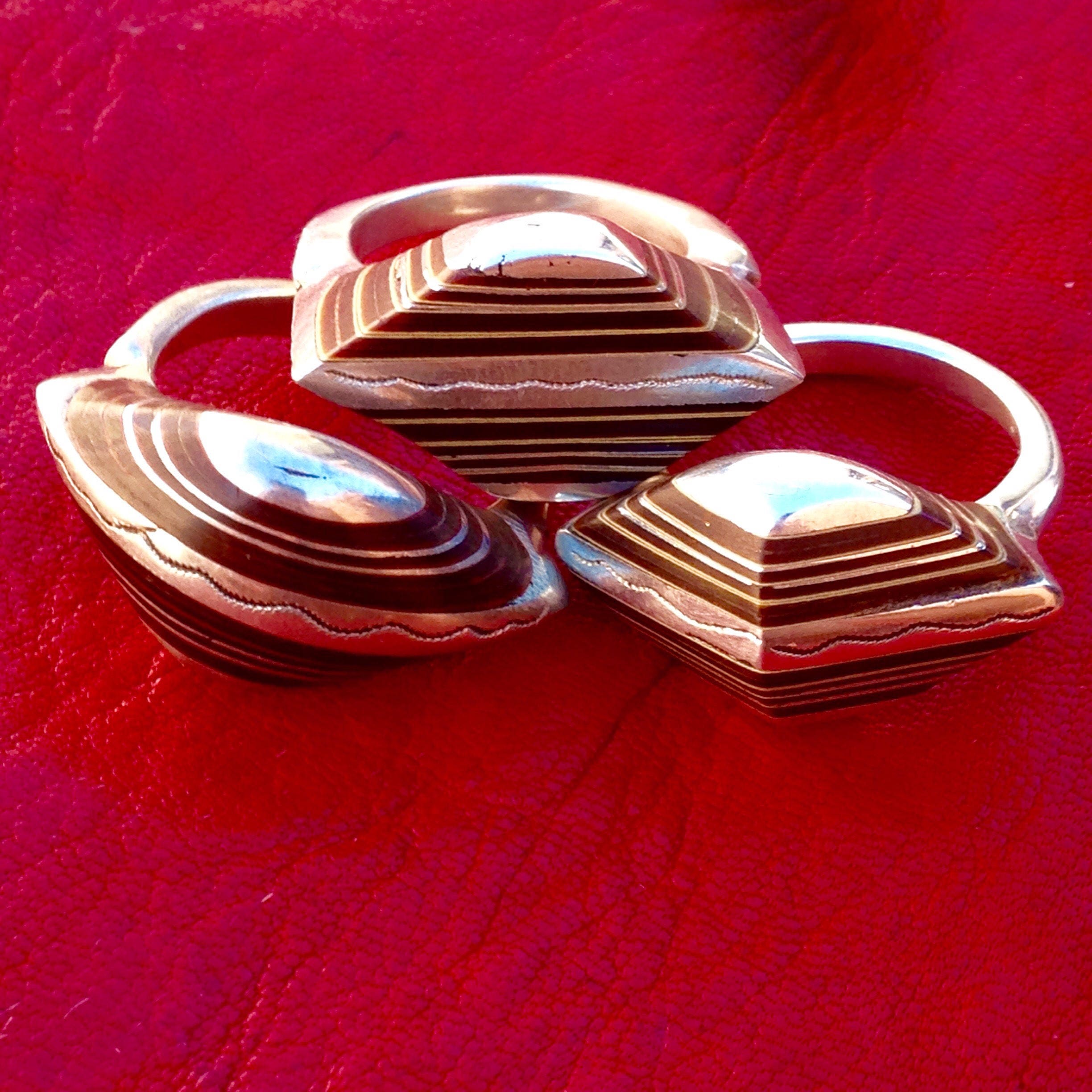 Massif 999 Silver Touareg Ring with Ebony – Berber Tribal Boho Jewelry - Image 3