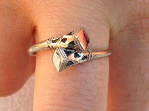 Touareg bague argent stirling, tribal, boho, ethnique