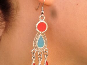 boucles d'oreilles berbère, fat a main, touareg earrings, ethniques bijoux maroc