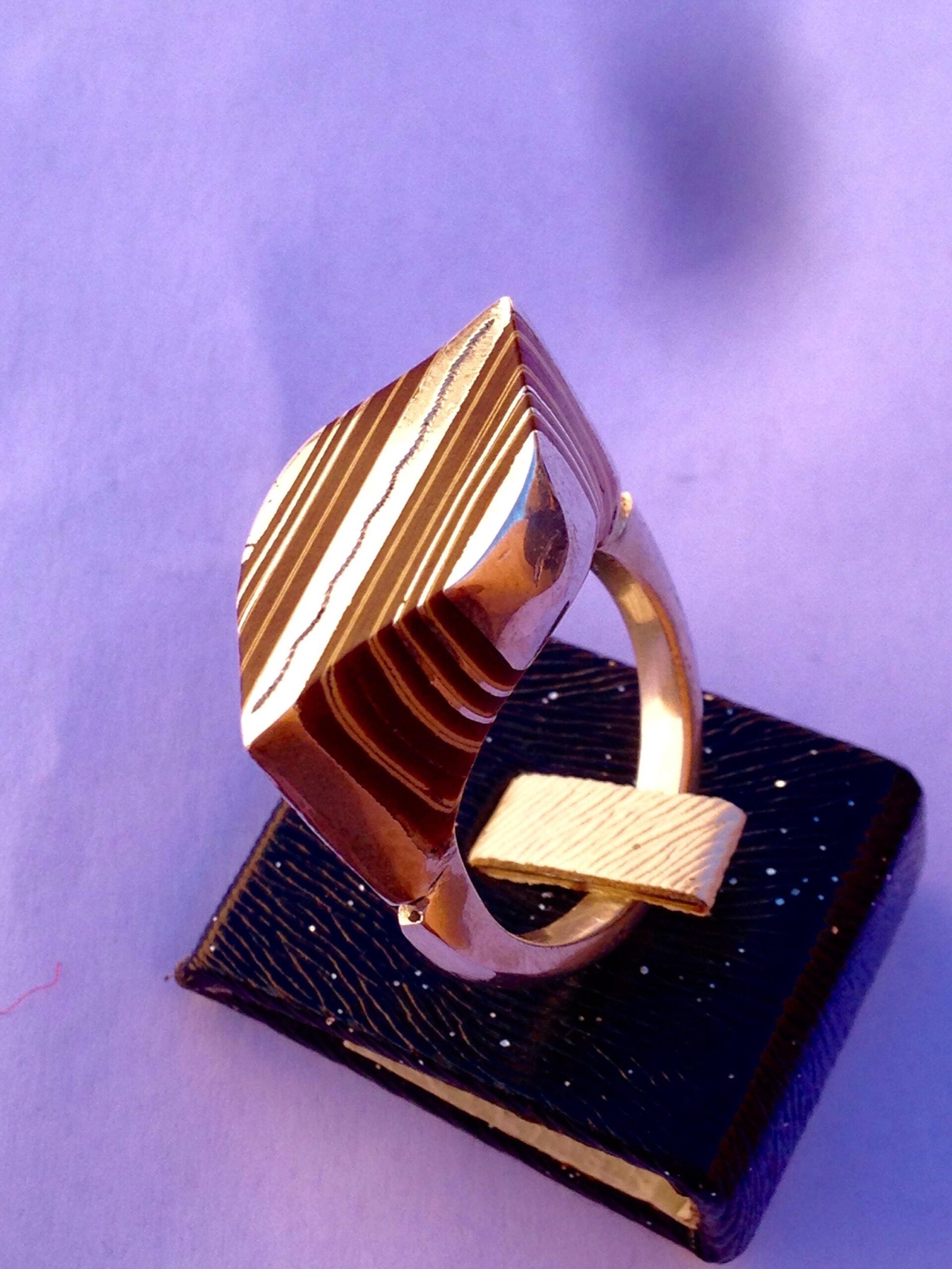 Massif 999 Silver Touareg Ring with Ebony – Berber Tribal Boho Jewelry - Image 2