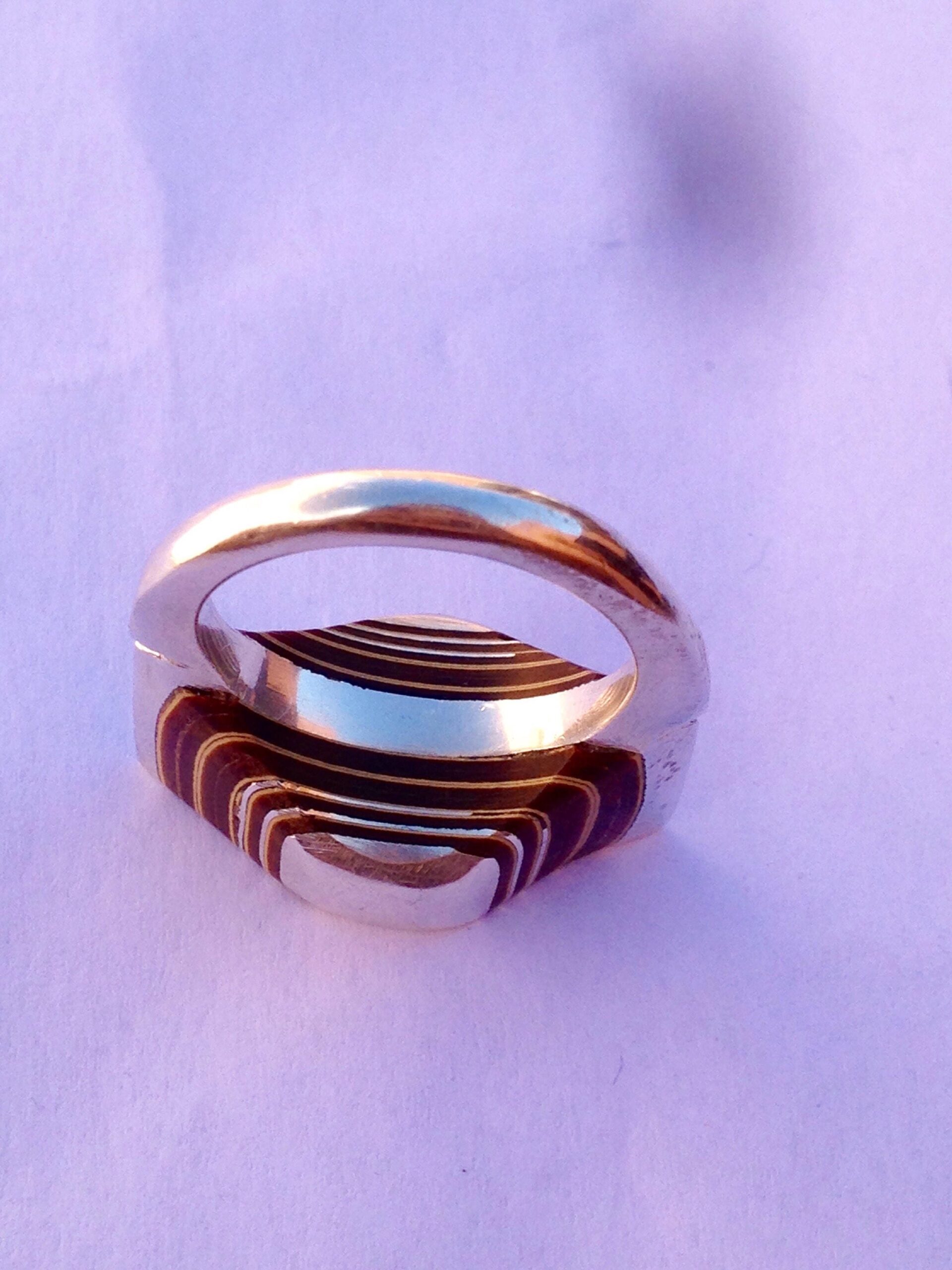 Massif 999 Silver Touareg Ring with Ebony – Berber Tribal Boho Jewelry - Image 5