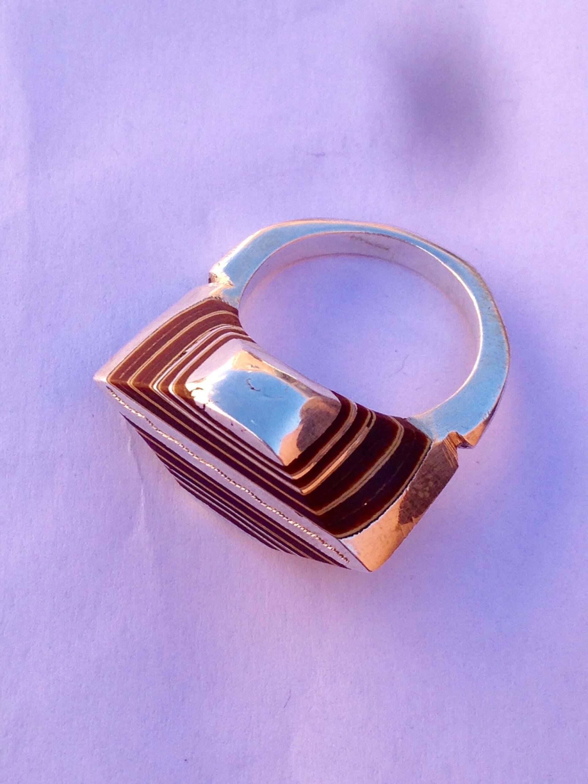 Massif 999 Silver Touareg Ring with Ebony – Berber Tribal Boho Jewelry - Image 9