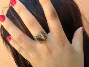 Handmade African Tuareg Ring Ethnic Tribal Jewelry Silver Gypsy Bohemian Artisan