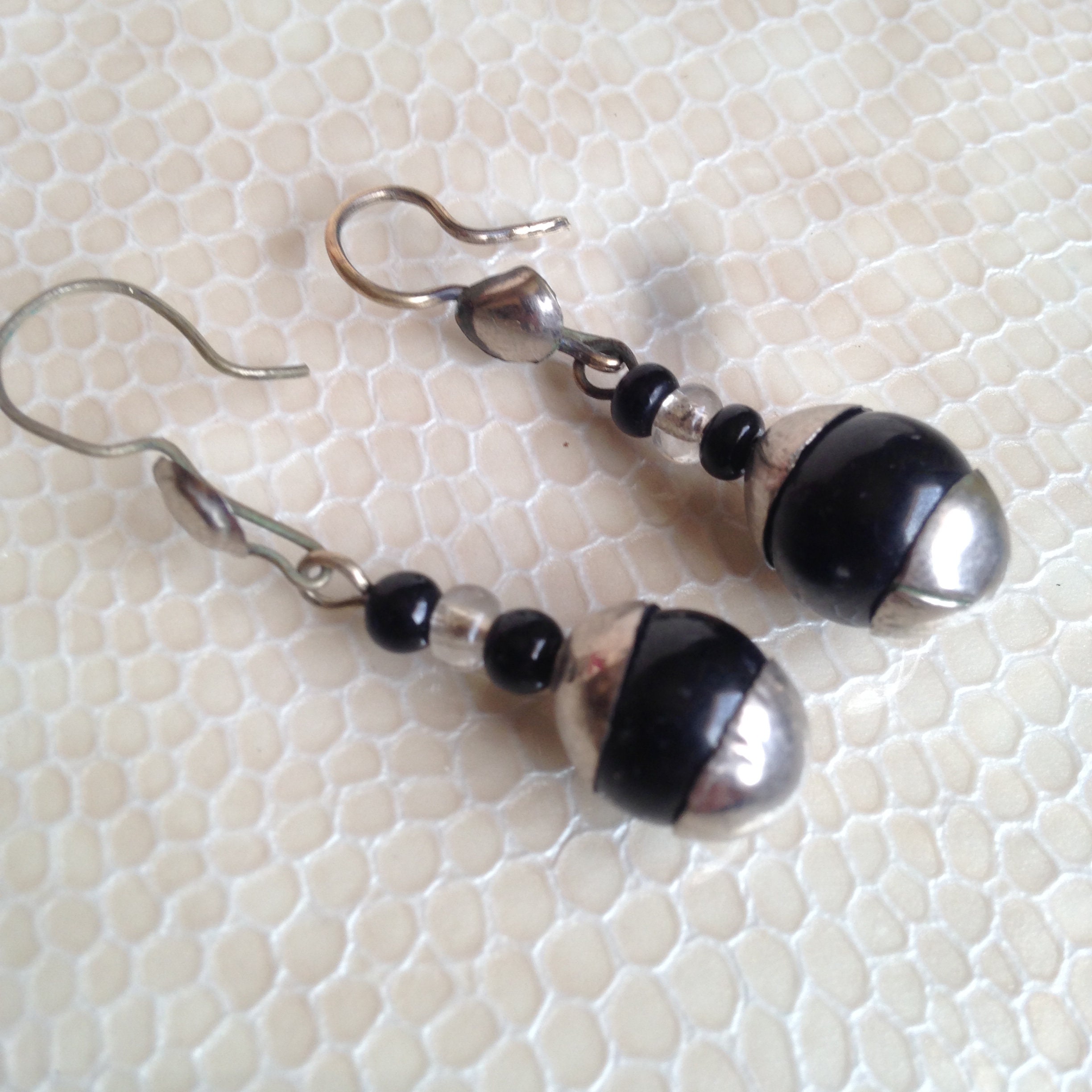 Berber Sterling Silver Onyx Earrings: Ethnic Touareg Jewelry - Image 2