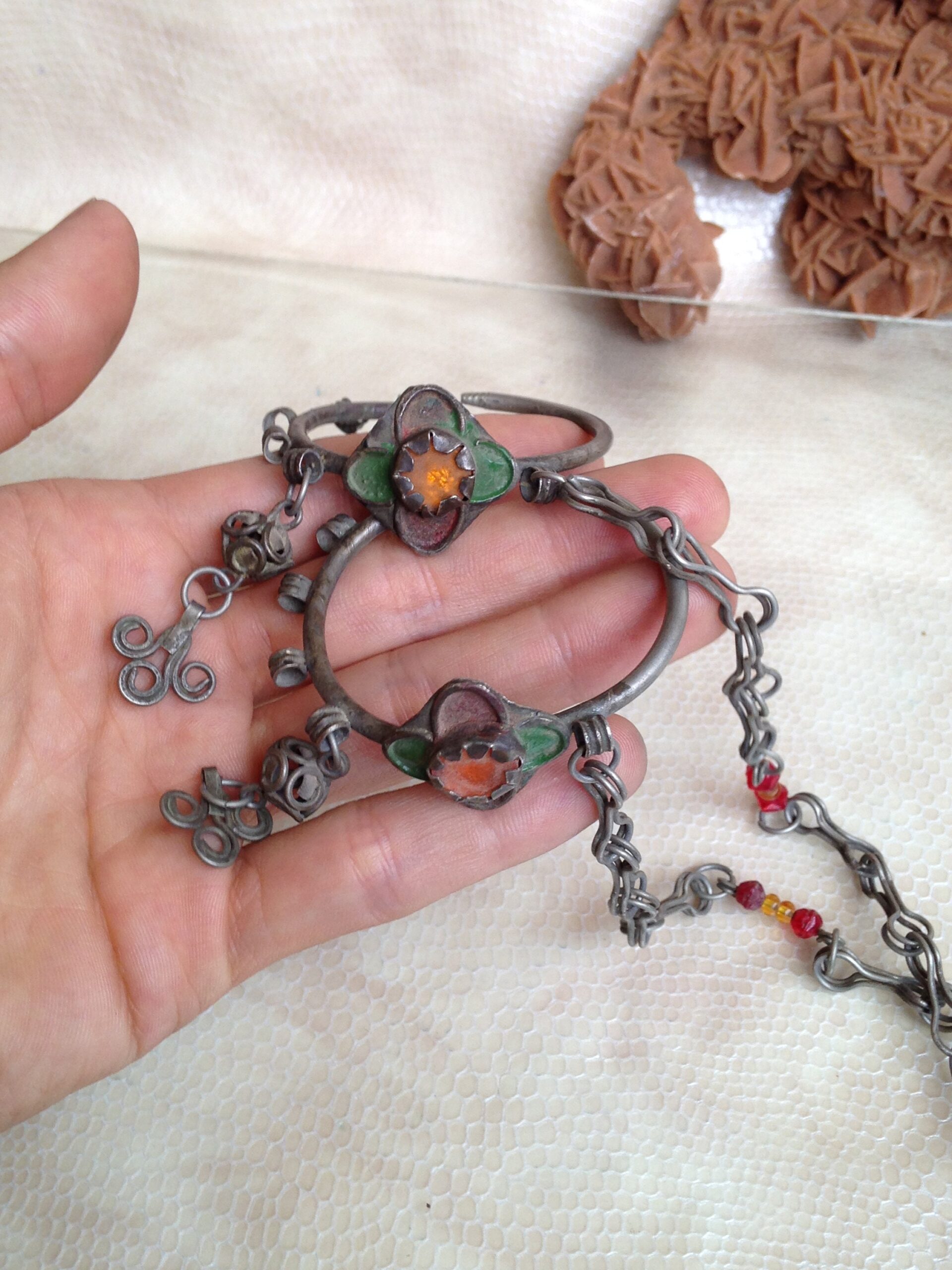 Antique Moroccan Silver Earrings: Ida Semlal Berber Jewelry - Image 4