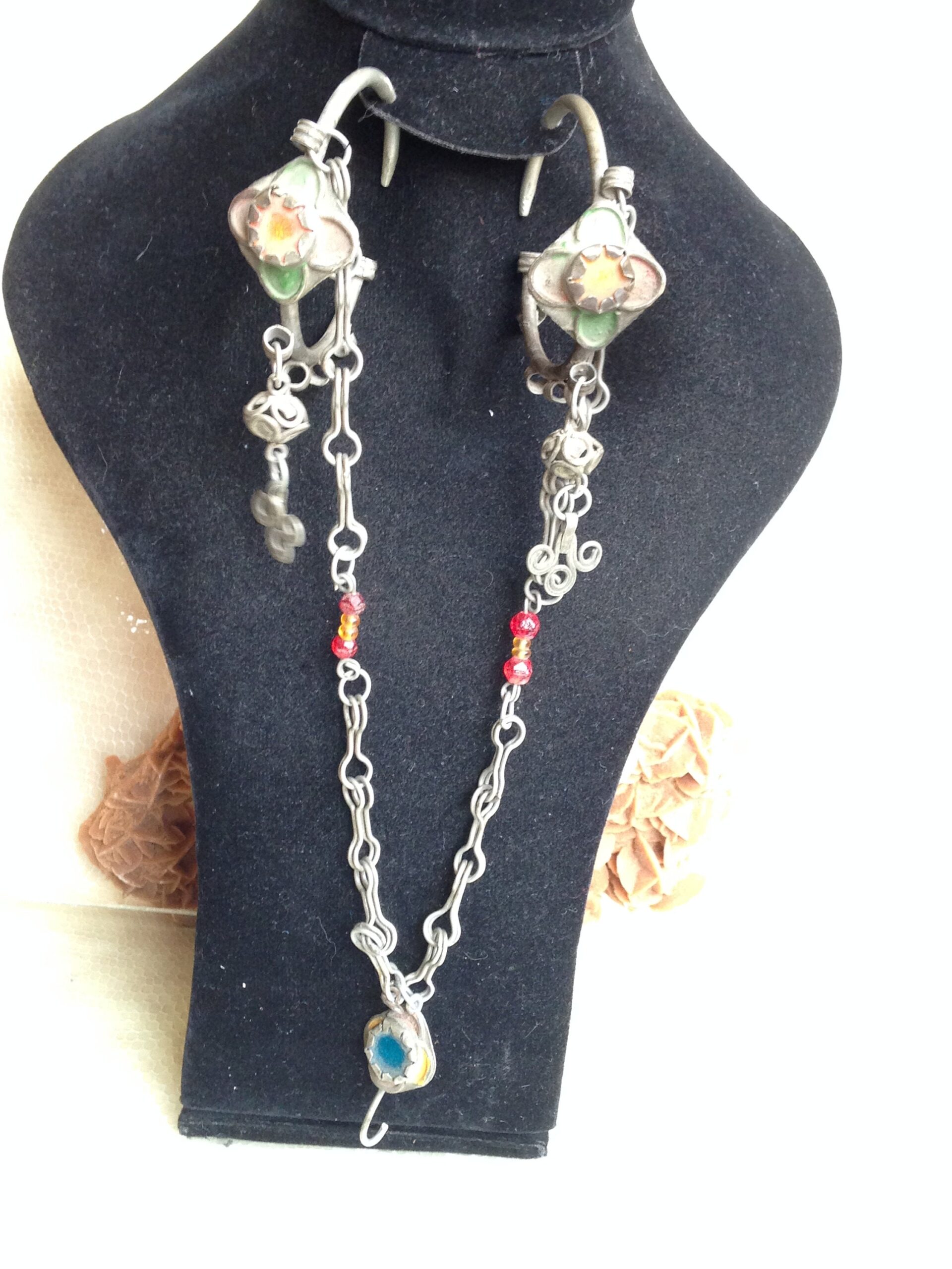 Antique Moroccan Silver Earrings: Ida Semlal Berber Jewelry - Image 3
