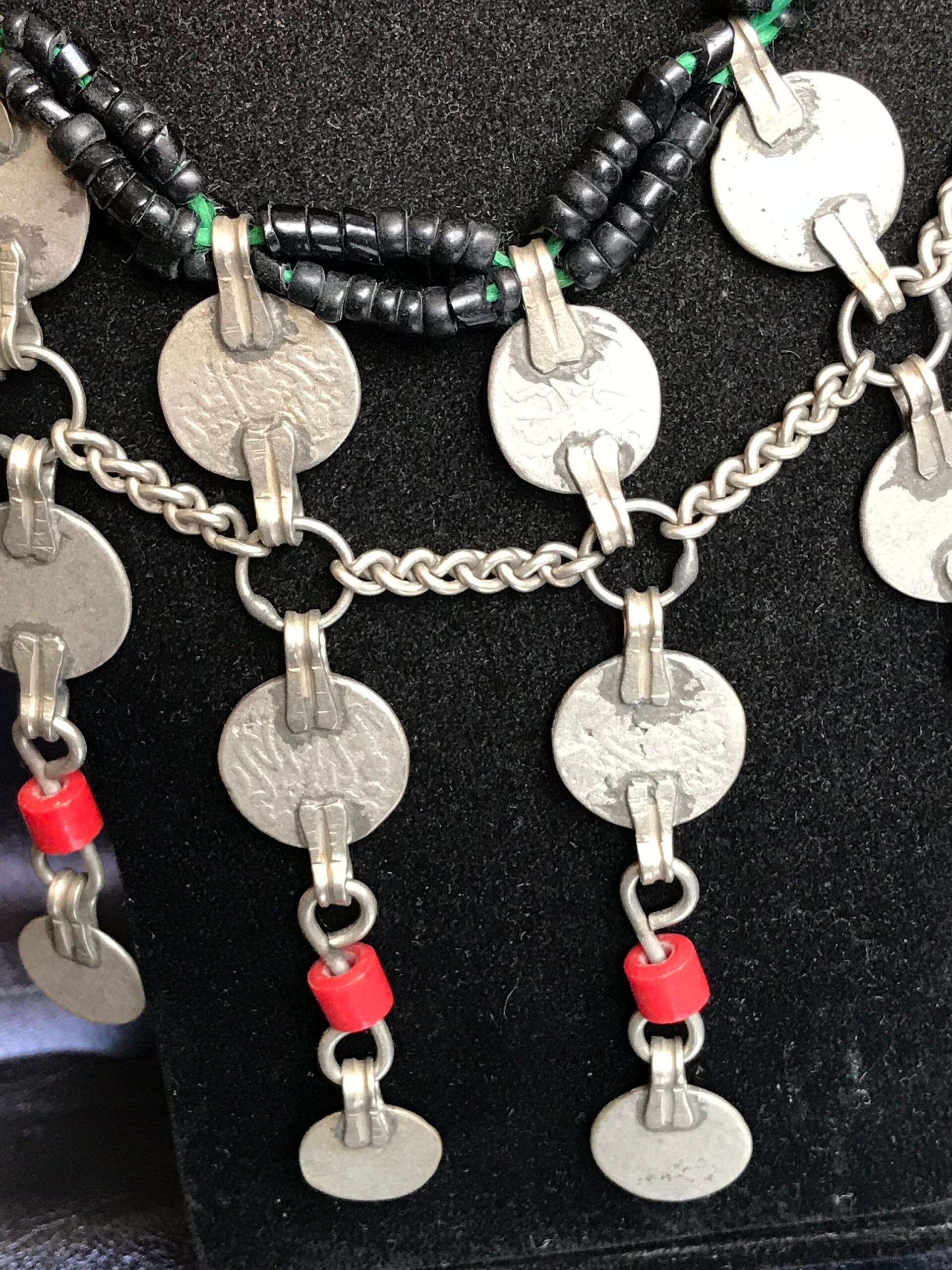 Antique Berber Coin Necklace: Draa Valley Tribal Jewelry - Image 5