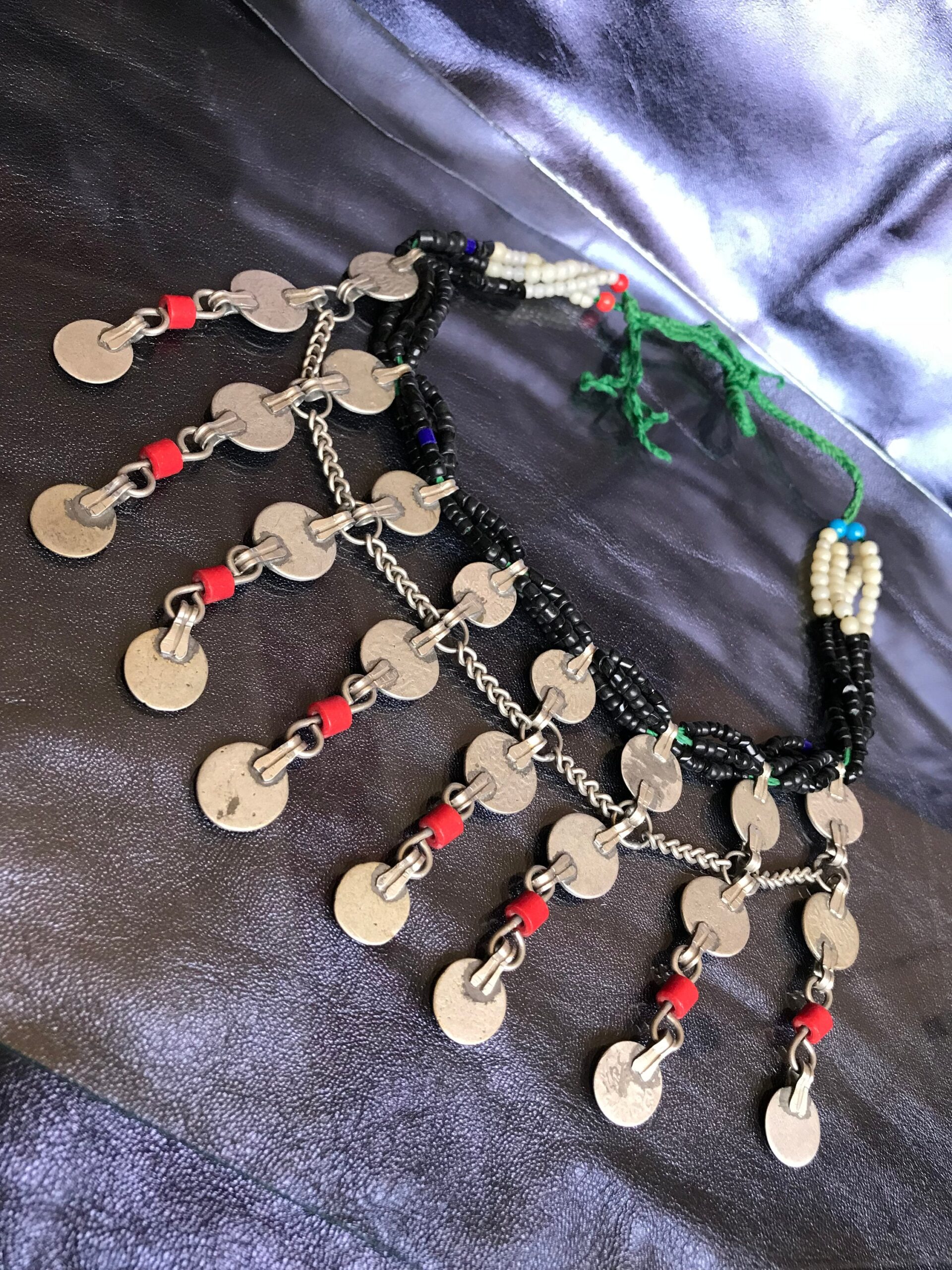 Antique Berber Coin Necklace: Draa Valley Tribal Jewelry