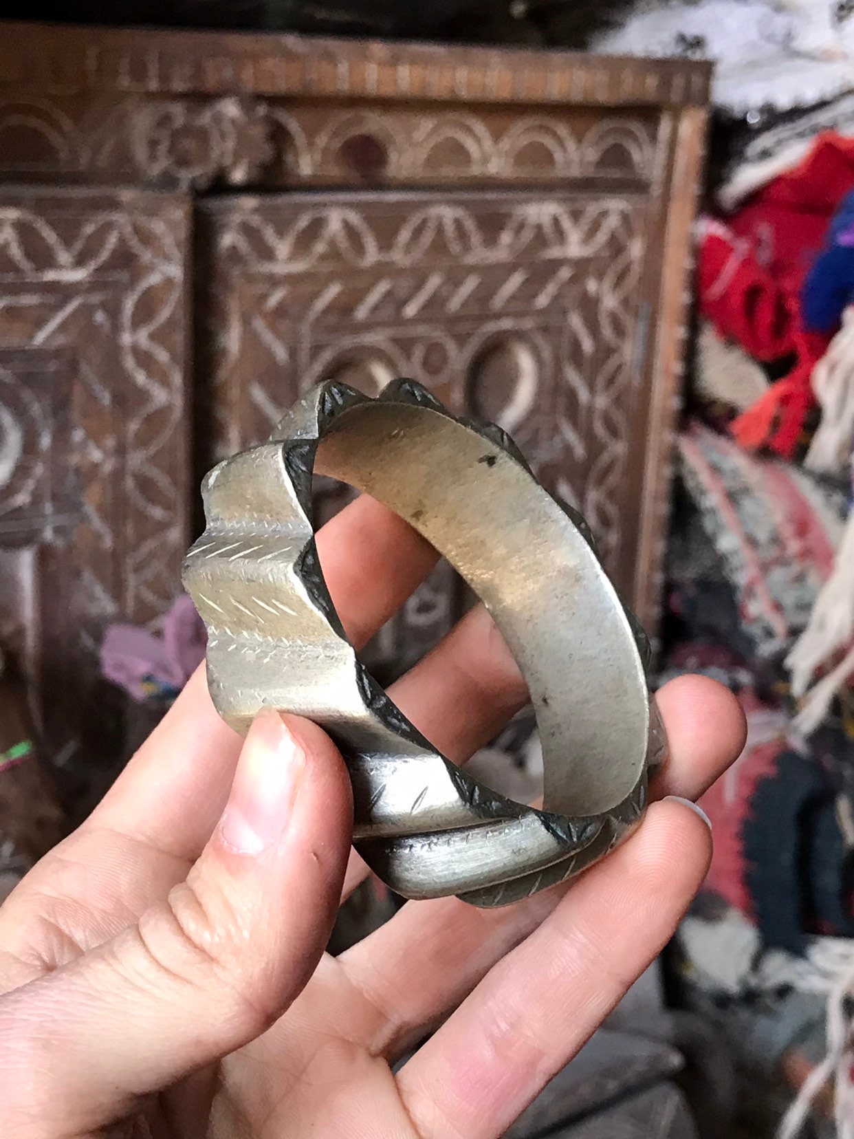 Ethnique bracelet marocain (VALLÉE DE DRAA), solide berbère - Image 5
