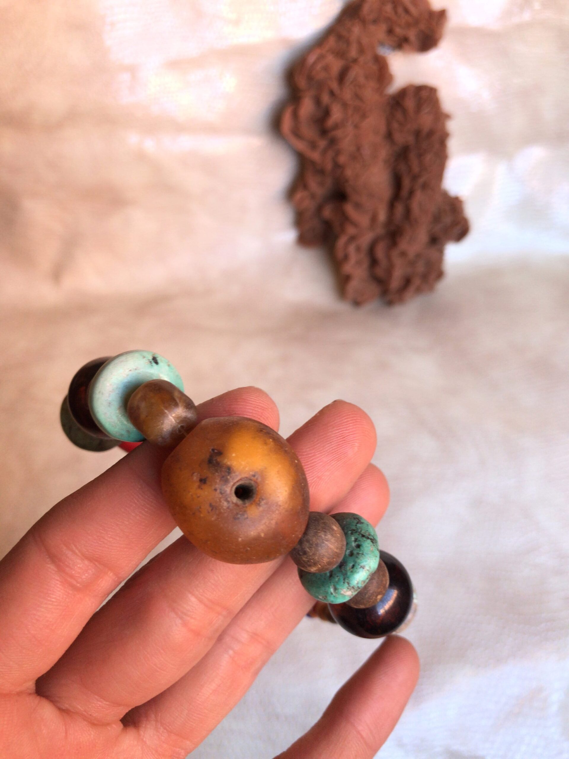 Vintage Berber Necklace: Silver & Turquoise Ethnic Boho Jewelry - Image 3