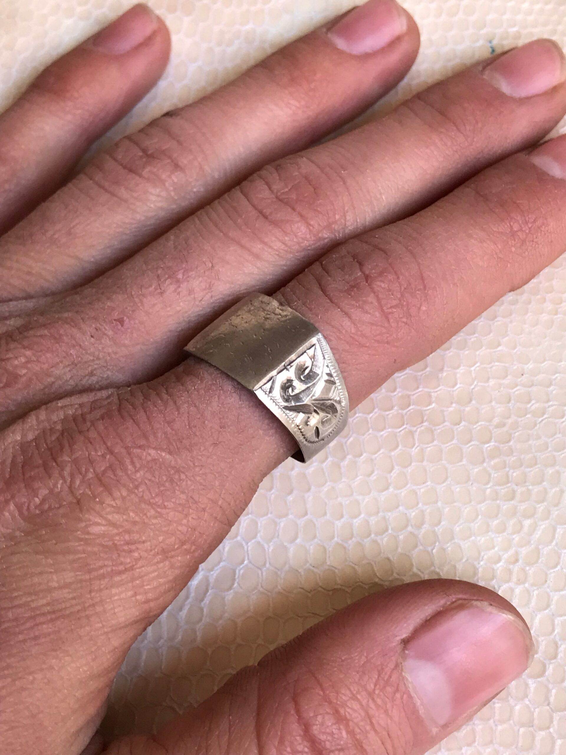 Berber Sterling Silver Ring: Ethnic Touareg Jewelry, Size 10 US - Image 2