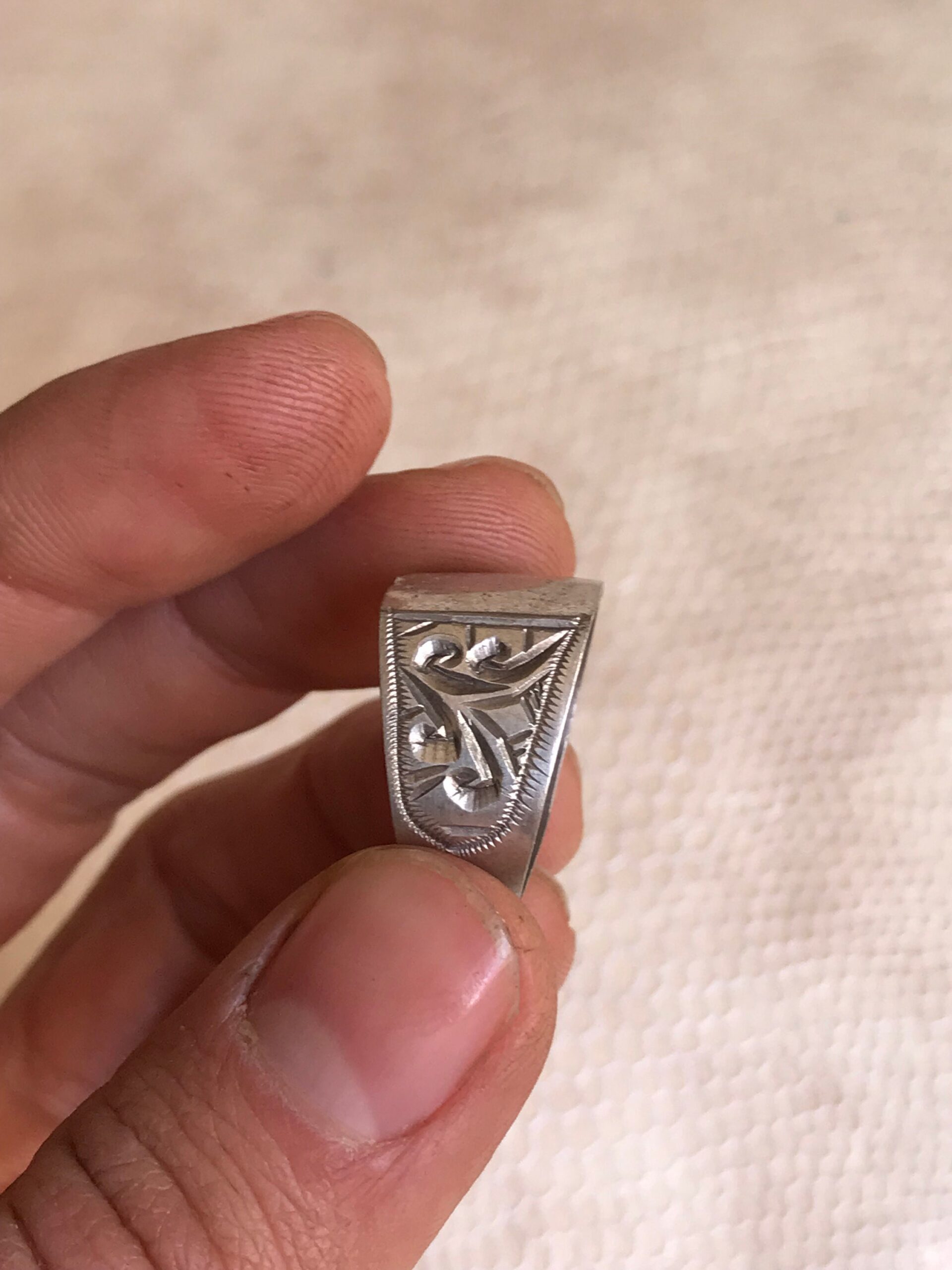 Berber Sterling Silver Ring: Ethnic Touareg Jewelry, Size 10 US - Image 4