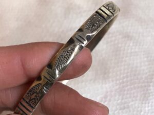 Vintage Touareg Sterling Silver Bracelet: Handmade Ethnic Jewelry