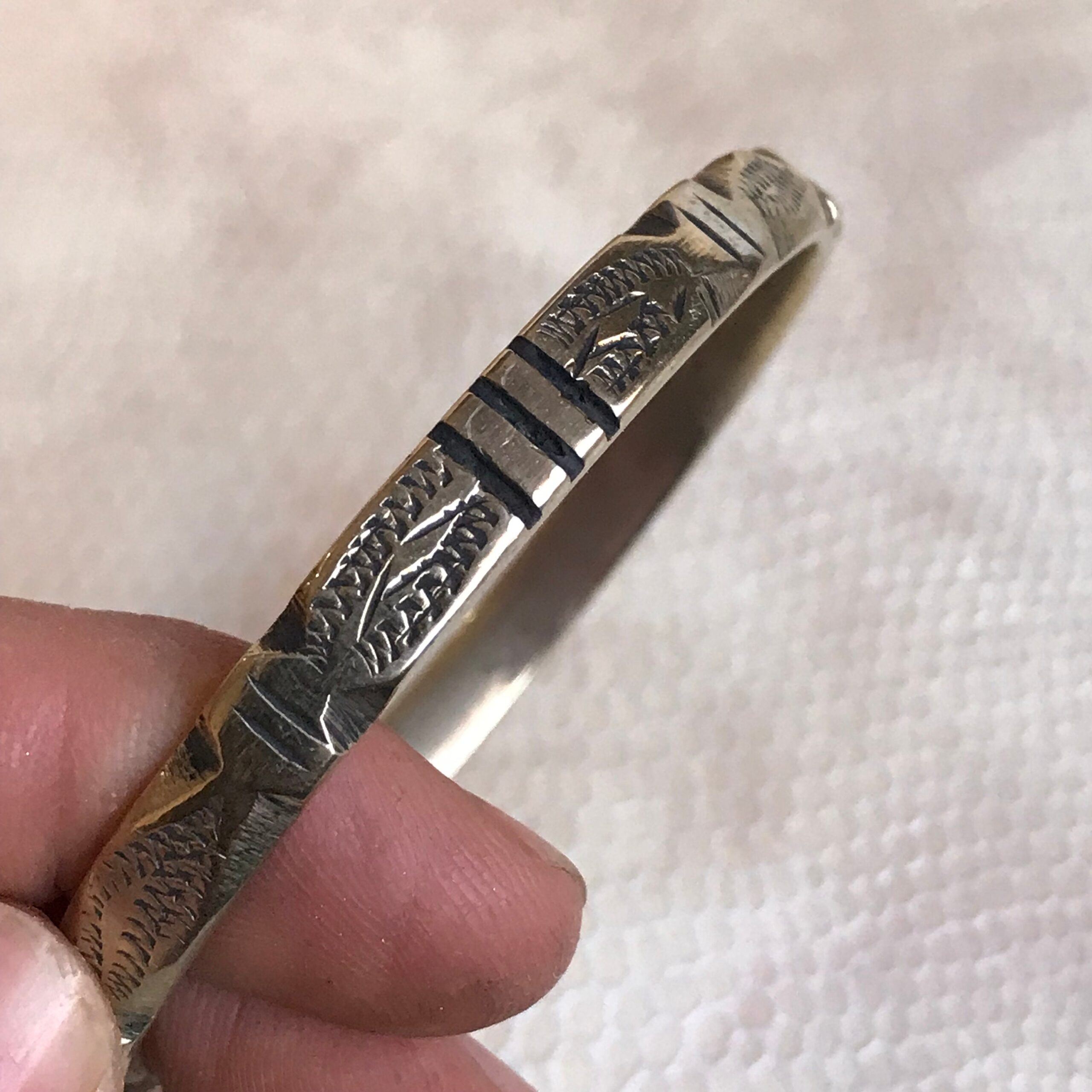 Vintage Touareg Sterling Silver Bracelet: Handmade Ethnic Jewelry - Image 4