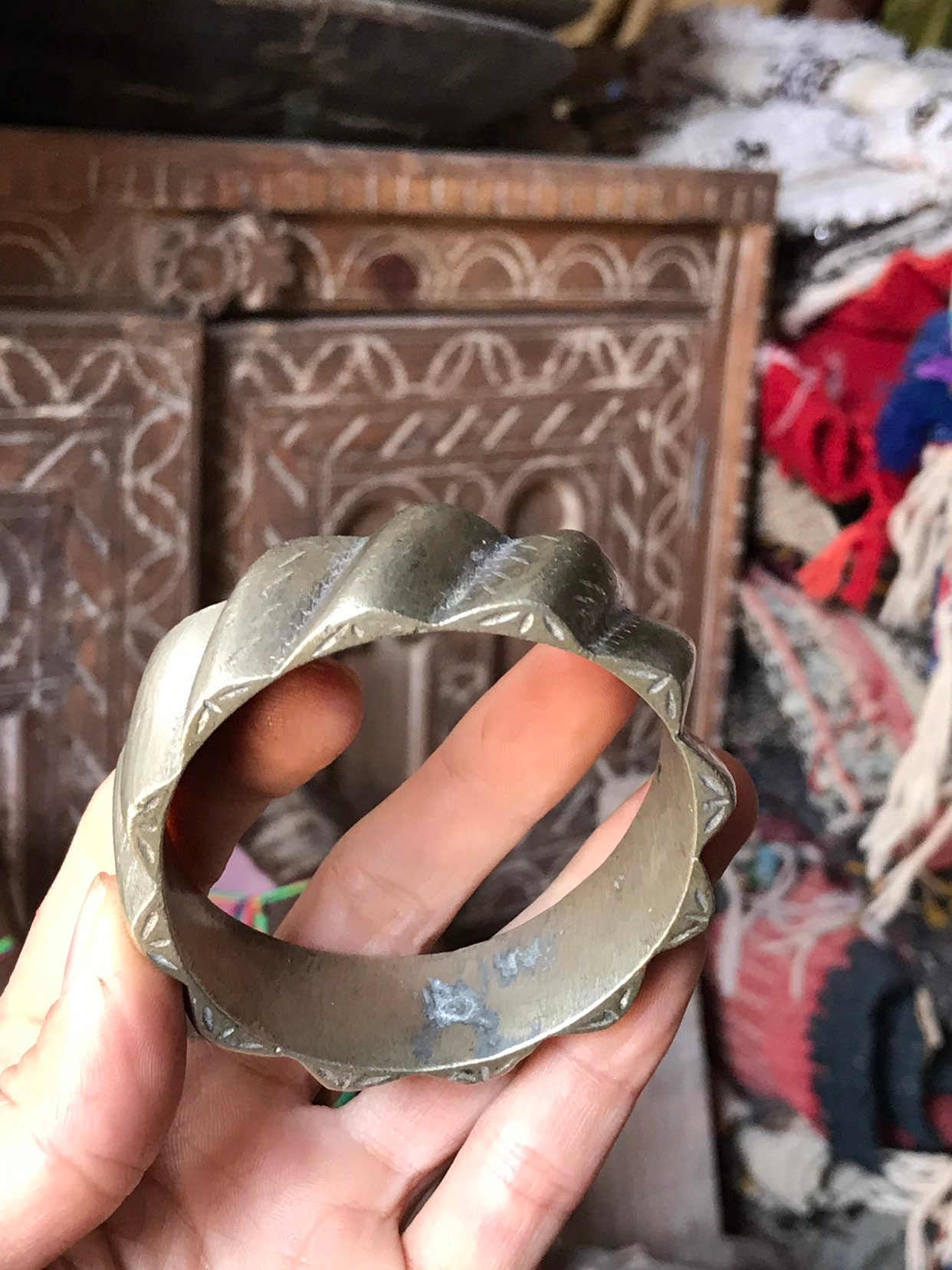 Ethnique bracelet marocain (VALLÉE DE DRAA), solide berbère - Image 7
