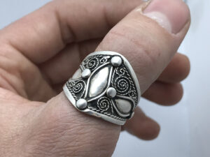 Handmade Sterling Silver Filigree Ring - Berber Moroccan Design