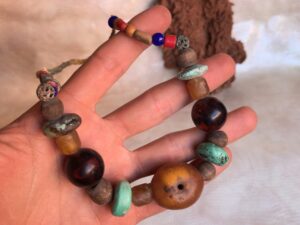 Vintage Berber Necklace: Silver & Turquoise Ethnic Boho Jewelry