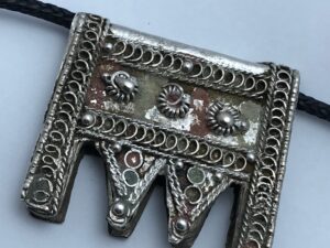 Tuareg Silver Amulet Talisman: Berber Filigree Ethnic Pendant