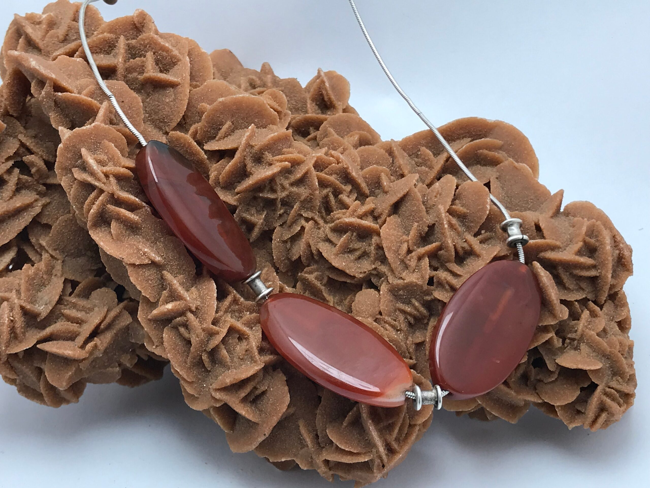 Vintage 925 Silver Carnelian Necklace - Ethnic Design - Image 9