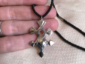 Ethnic Southern Cross Necklace small Sterling Silver