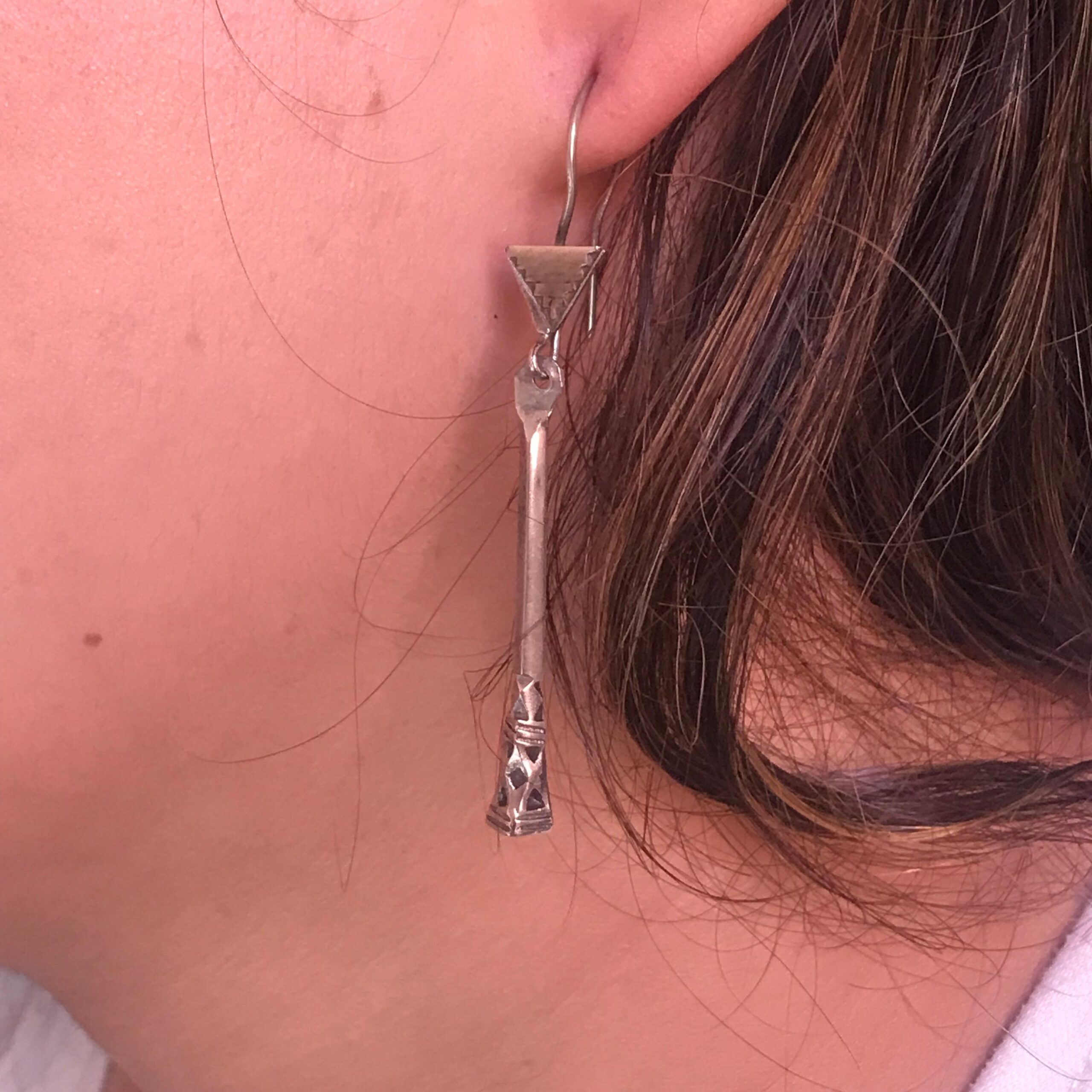 earrings tuareg handmade from niger craft people