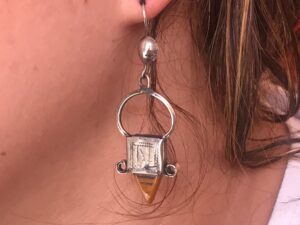 Boucles d'oreille touareg . Fait par main .artisanat berbere maroc ethnique jewelry