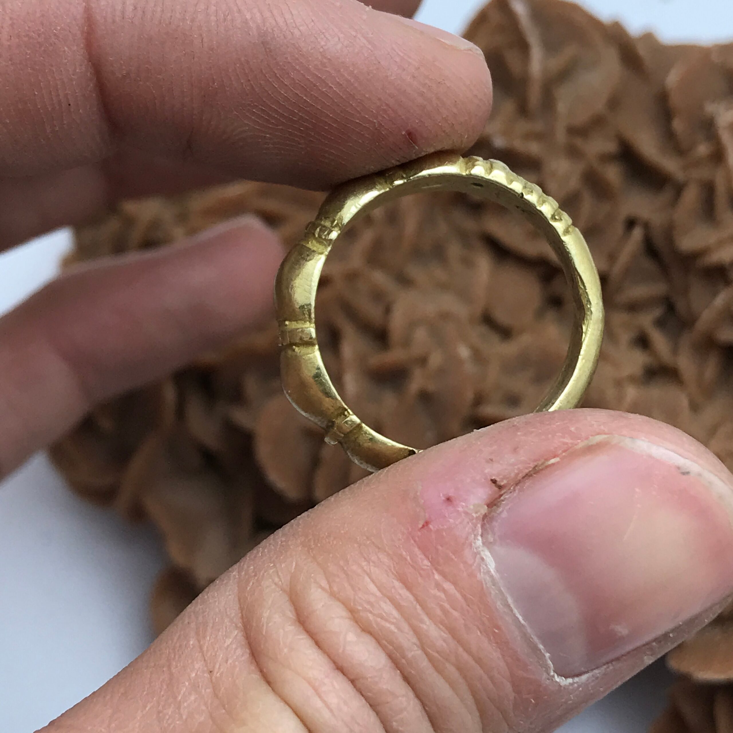 Vintage Copper Touareg Ring - Ethnic Berber Jewelry, Size 8 - Image 5