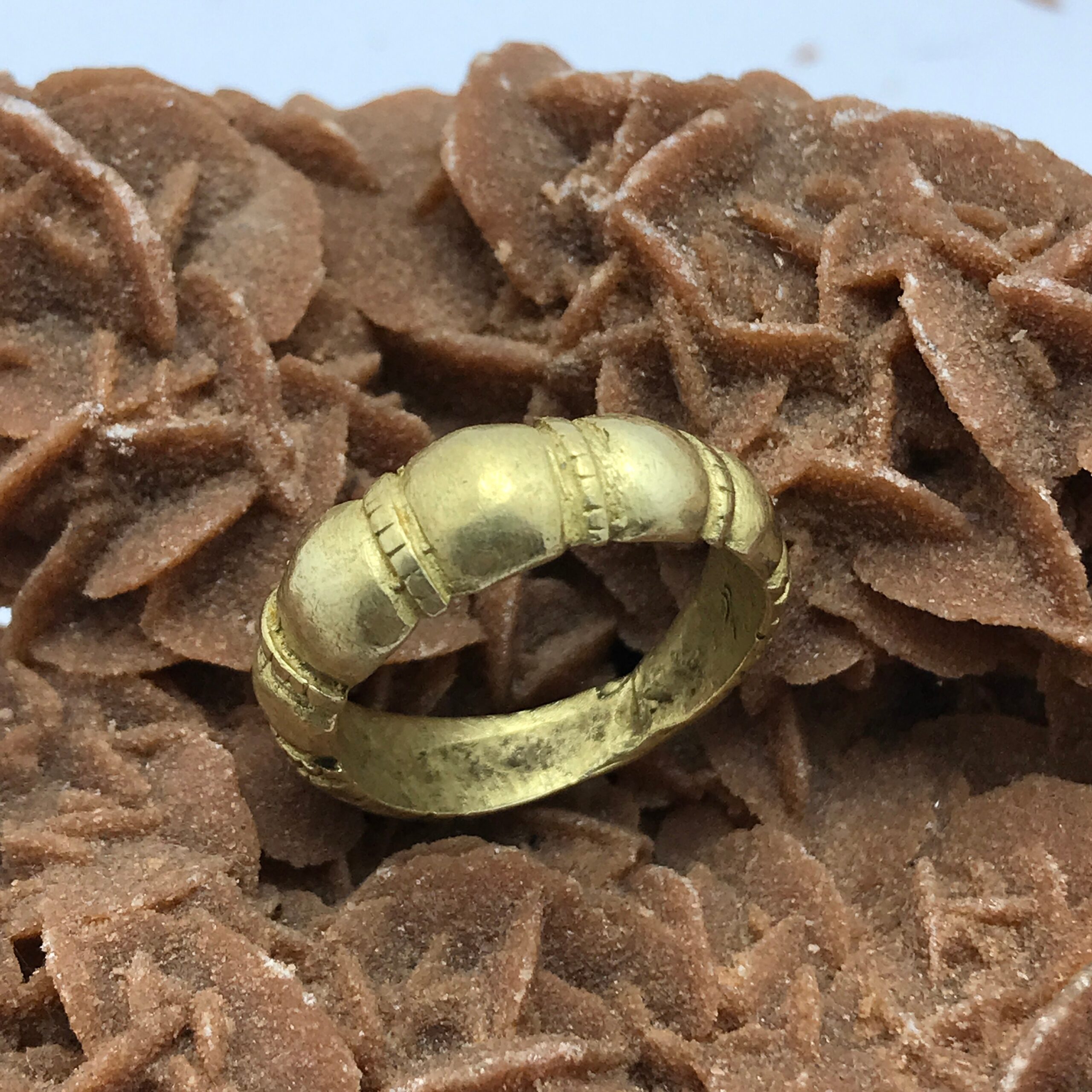 Vintage Copper Touareg Ring - Ethnic Berber Jewelry, Size 8 - Image 3