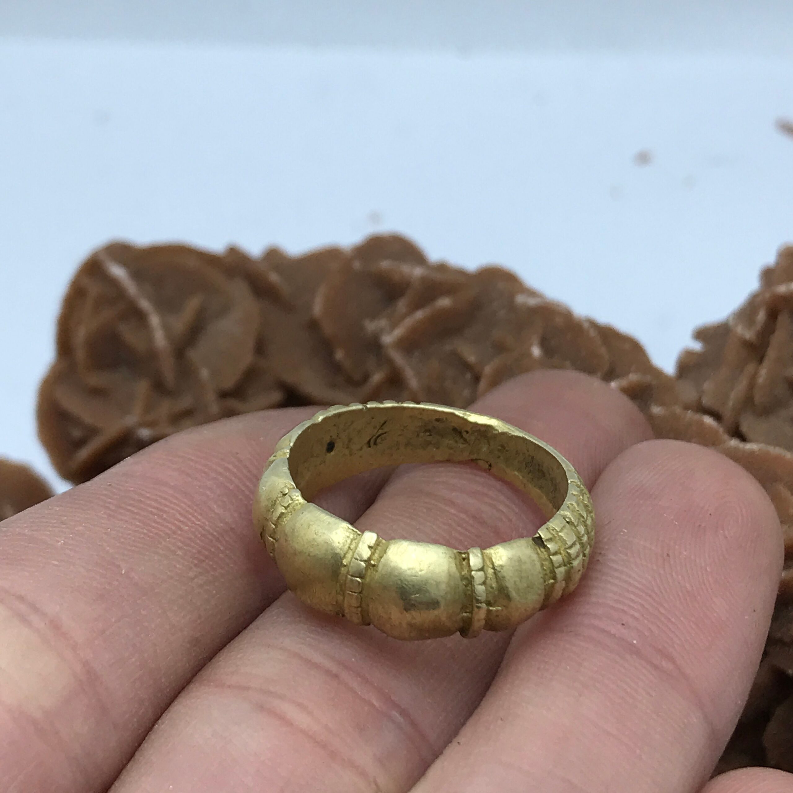 Vintage Copper Touareg Ring - Ethnic Berber Jewelry, Size 8 - Image 7