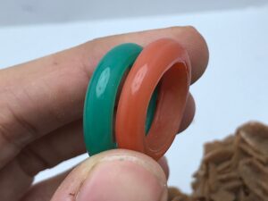 paire carnalian ring tuareg, mauritanien bague cornaline