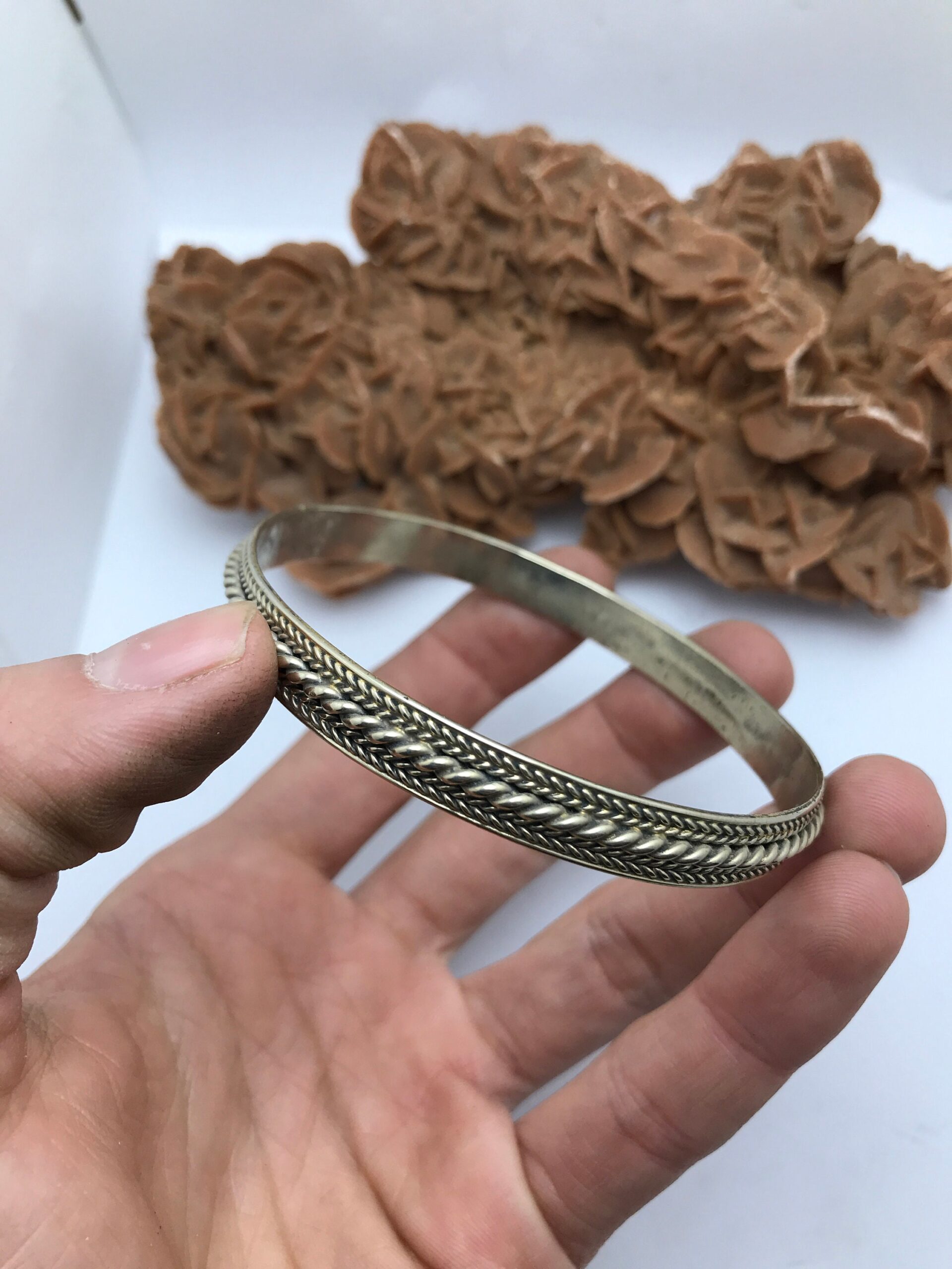 Vintage Moroccan Berber Silver Bracelet: Ethnic Tribal Bangle