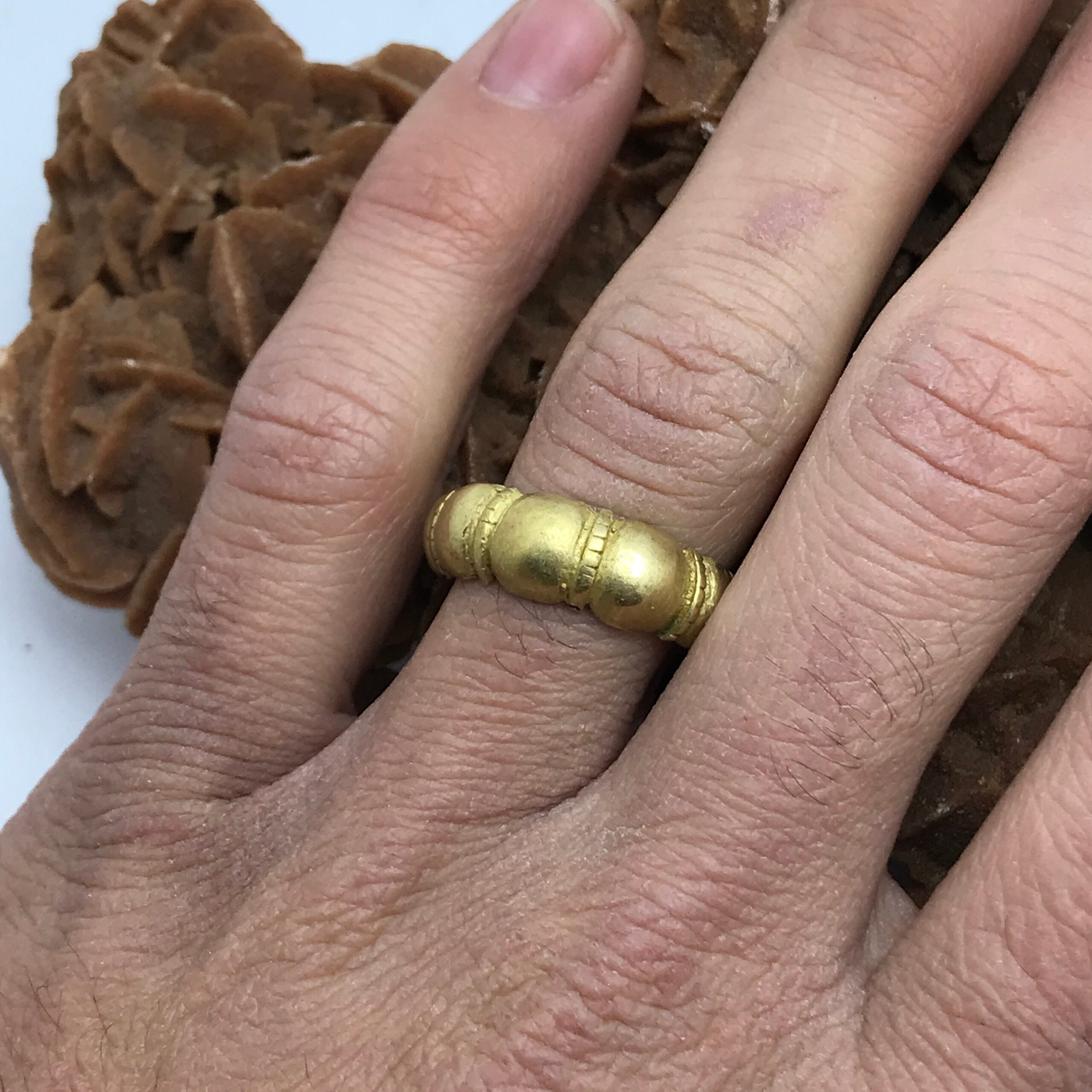 Vintage Copper Touareg Ring - Ethnic Berber Jewelry, Size 8 - Image 6