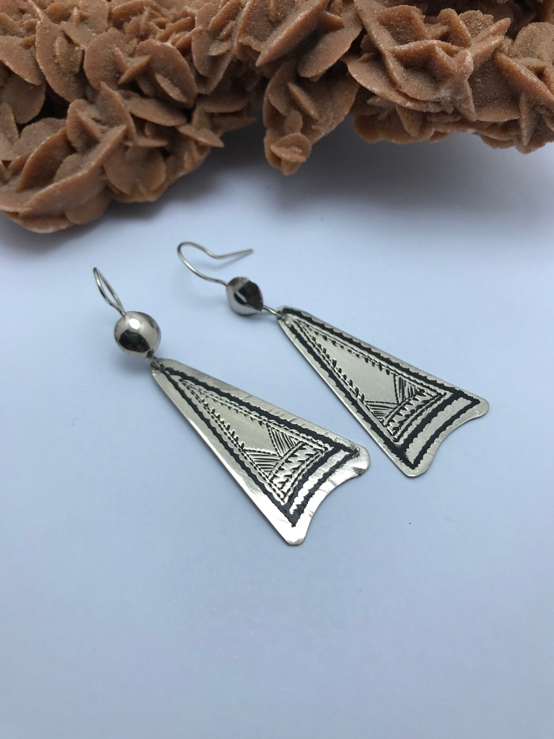 Boucles d'oreilles Touareg Feuilles Berbère en Argent - Image 4