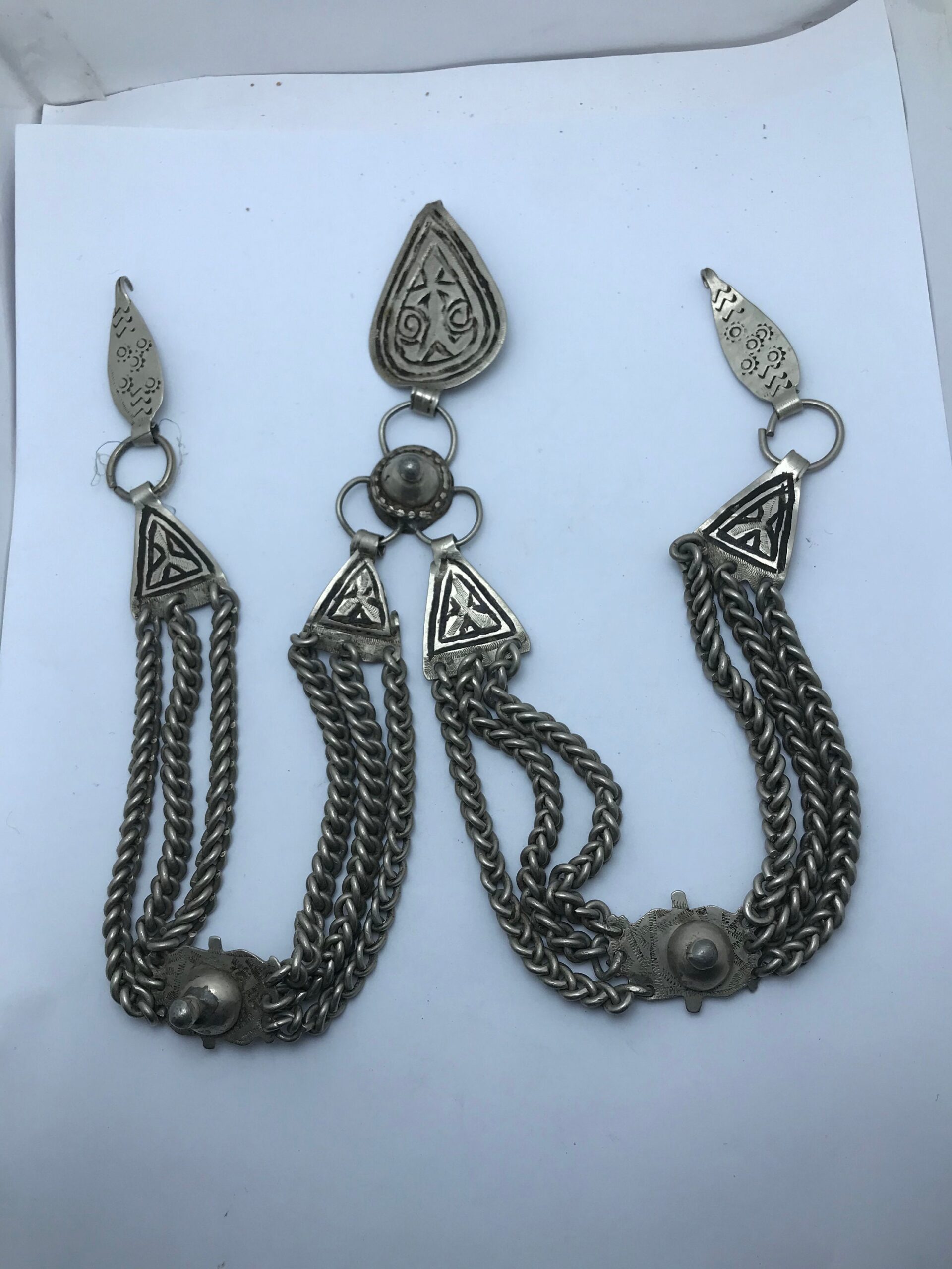 ethnic moroccan jewelry Antique Head Adornment – TALGAMUT – Ait ATTA Tribe, High Atlas Morocco
