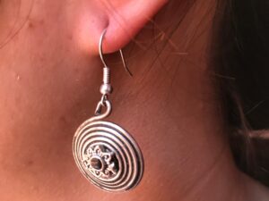 Ethnic Berber Silver Earrings: Tuareg Tribal Jewelry