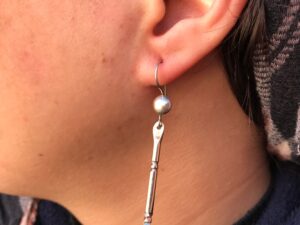 boucles d’oreilles Touaregs nomades en argent sterling Maroc d’ébène ethnique de Tombouctou Egypte Mali Niger ethniques