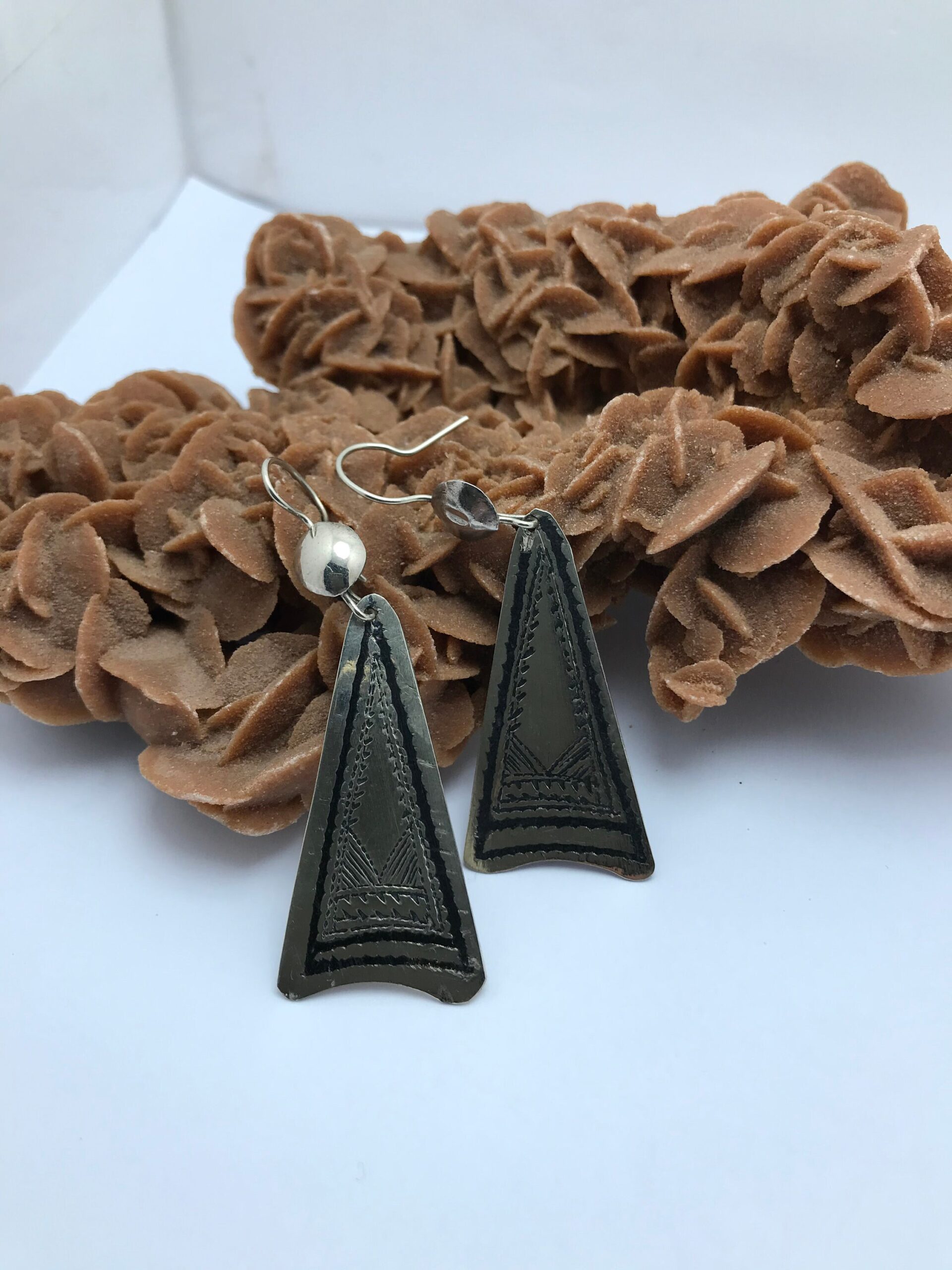 Boucles d'oreilles Touareg Feuilles Berbère en Argent - Image 3