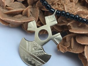 Agadez Cross Pendant Necklace: Sahara Berber Talisman, Handmade