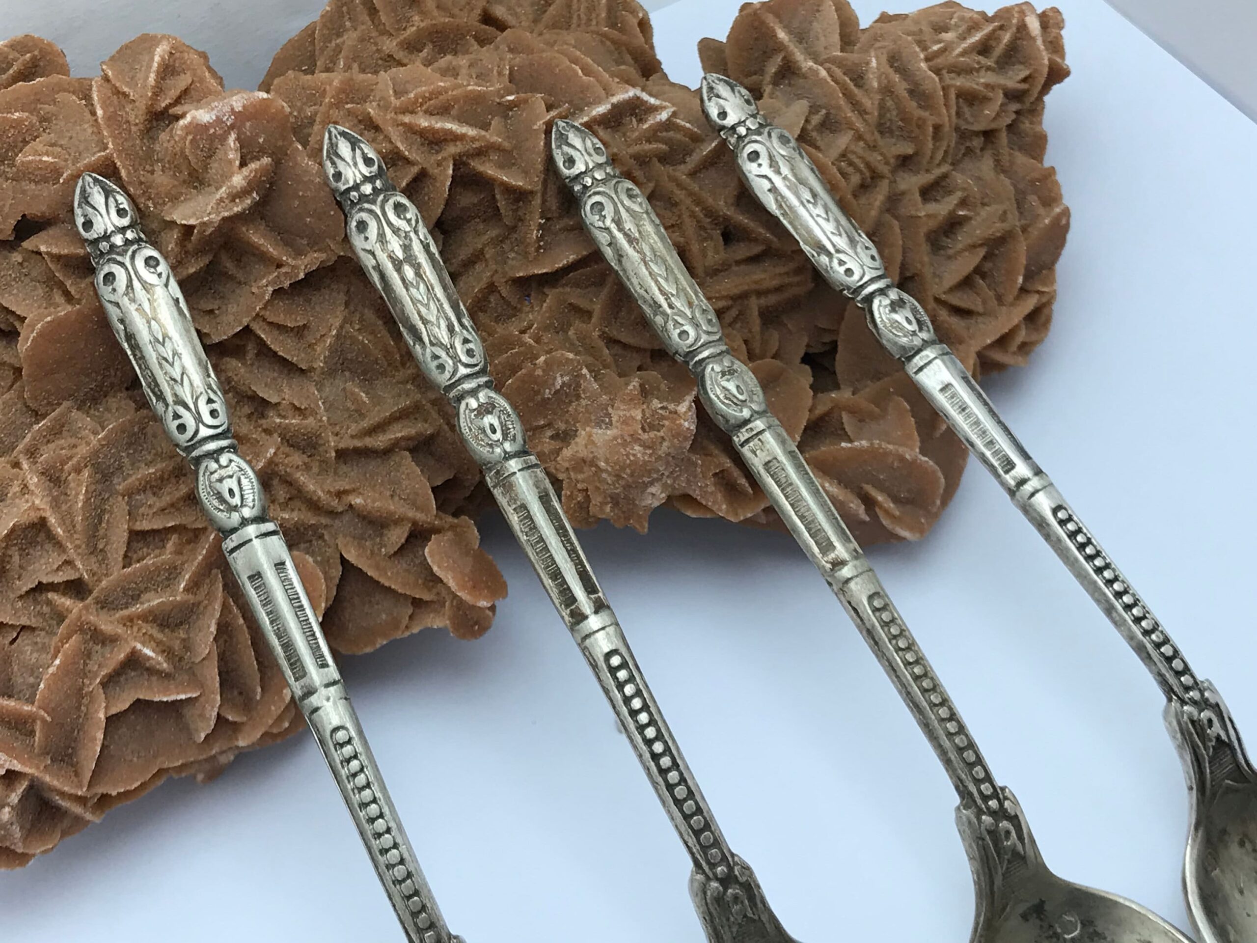 Vintage Moroccan Silver Spoons - Set of 4 (1940/1950) - Image 4