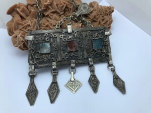 Vintage Berber Silver Head Ornament - Moroccan Tribal Jewelry