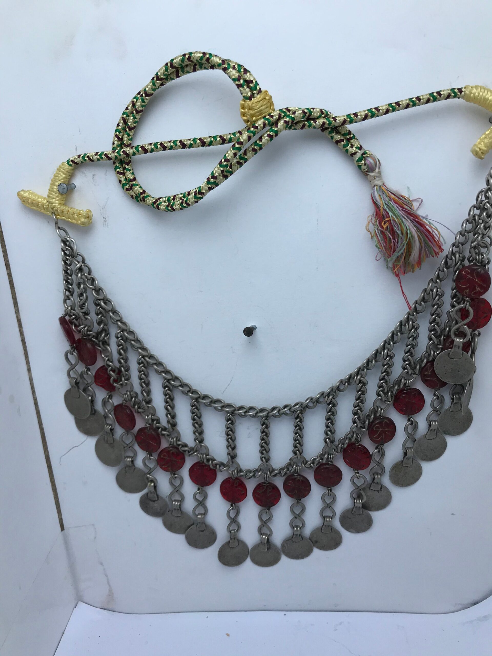 Vintage Fine Silver Berber Necklace: Moroccan Tribal Jewelry - Image 4