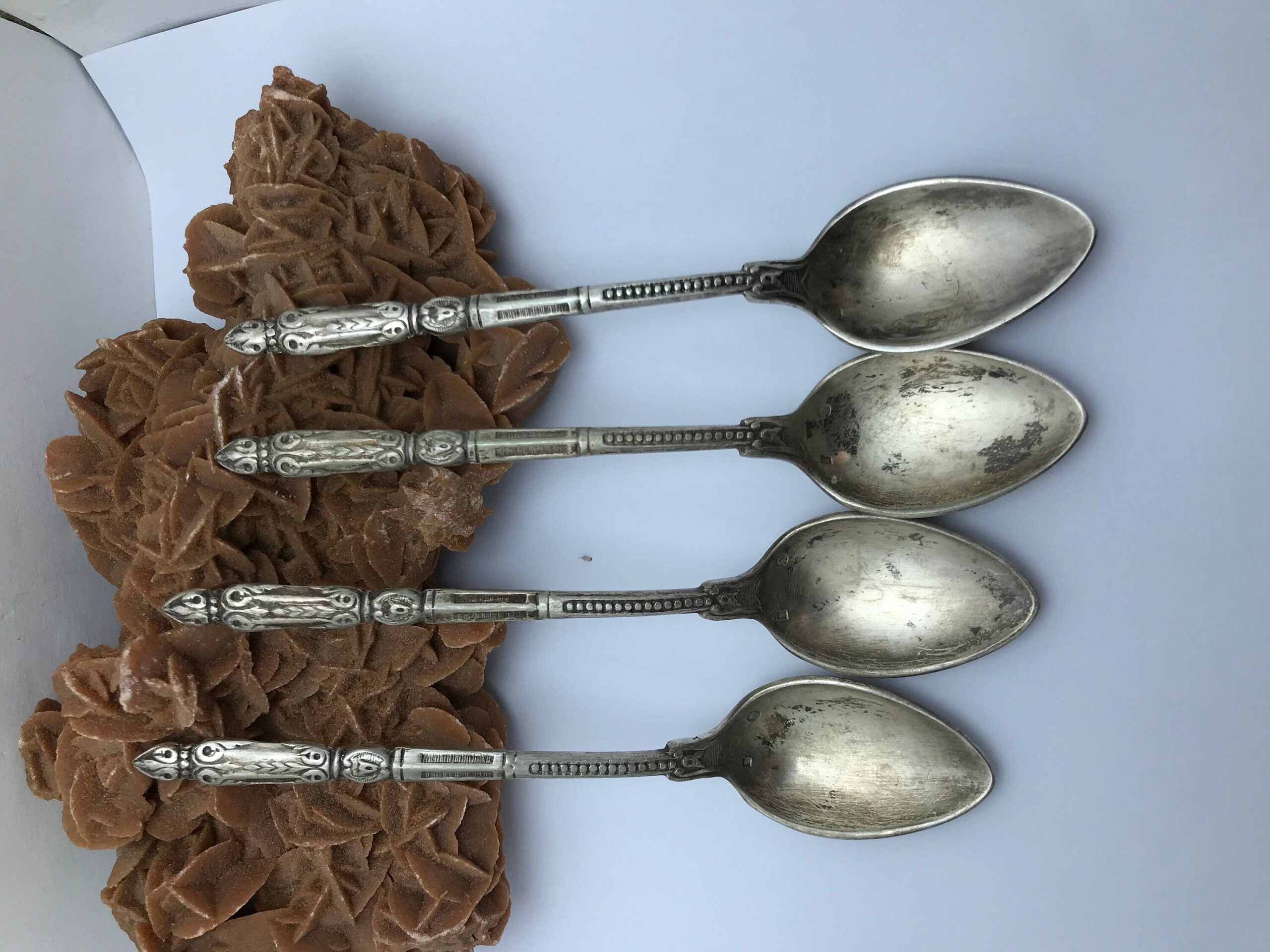 Vintage Moroccan Silver Spoons - Set of 4 (1940/1950) - Image 2
